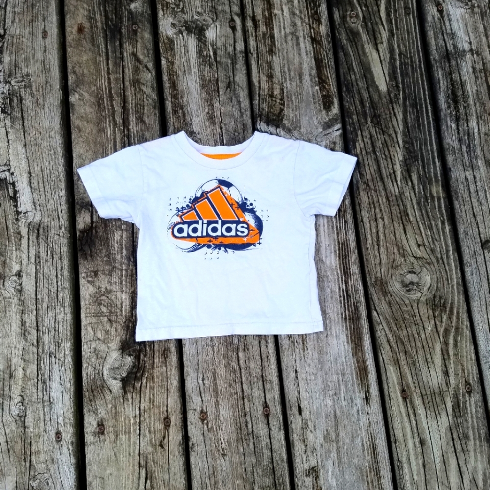 Adidas athletic short sleeve graphic sports tee sz 12 months in great condition